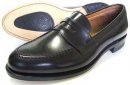 TUFF（タフ）British Classic 本革底 ペニーローファー スリッポン ビジネスシューズ 黒 ワイズ3E（EEE）【グッドイヤーウェルト製法・日本製・革靴・紳士靴/小さいサイズ24cmあり】