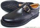 Rinescante Valentiano 本革 モンクストラップ ビジネスシューズ 黒 ワイズ4E（EEEE）【メンズ・革靴・紳士靴・小さいサイズ（スモールサイズ）24cm（24.0cm）あり】