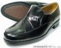 MR.BROWN（Moonstar）カンガルー革 シャーリングスリッポン ビジネスシューズ 黒 ワイズ4E（EEEE）23cm（23.0cm）、23.5cm、24cm（24.0cm） 【小さいサイズ（スモールサイズ）メンズ革靴・蒸れない紳士靴】