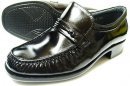 MR.BROWN（MoonStar）本革 モカスリッポン ビジネスシューズ 黒 ワイズ4E（EEEE）23cm（23.0cm）、23.5cm、24cm（24.0cm） 【小さいサイズ（スモールサイズ）メンズ革靴・紳士靴】 