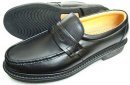 Rinescante Valentiano 本革 ローファー ビジネスシューズ ワイズ4E（EEEE） 黒 27.5cm 28cm（28.0cm）29cm（29.0cm）30cm（30.0cm） 【大きいサイズ（ビッグサイズ）メンズ革靴・紳士靴】 (PSN-3101K-BLK)