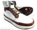 LiBERTO（EDWIN）ハイカットスニーカー（防水・防滑ソール）ホワイト（白）ワイズ3E（EEE）28cm（28.0cm）、29cm（29.0cm）【大きいサイズ（ビッグサイズ）メンズ カジュアルシューズ 紳士靴】（PACC-60246-WT）