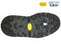 ビブラム（vibram）S1319 ARCTIC GRIP 冬用（凍結・雪） 合成ゴムソール 黒（ブラック）【オールソール用修理資材・製靴用資材・靴修理材料】 (VIBRAM-S1319)