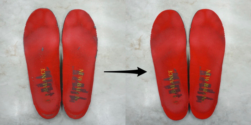 newbalance m1500 suede reglue sole sneaker cleaning dye 11
