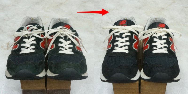 newbalance m1500 suede reglue sole sneaker cleaning dye 3