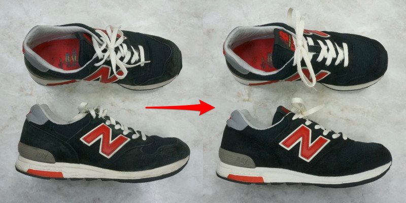 newbalance m1500 suede reglue sole sneaker cleaning dye 9