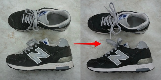 ニューバランス　1400　ヌバック　スニーカー クリーニング　補色　newbalance m1400 nubuck sneaker cleaning recolor