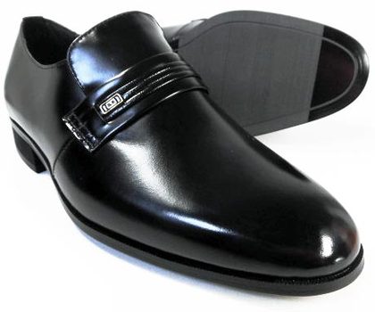 EXCEL 本革 プレーンスリッポン ビジネスシューズ＆冠婚葬祭 黒 ワイズ3E（EEE） 23.5cm、24cm（24.0cm）、24.5cm/小さいサイズ（スモールサイズ）メンズ革靴・紳士靴