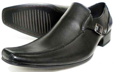 LASSU＆FRISS ヴァンプ ビジネスシューズ 黒 ワイズ（足幅）3E（EEE）27.5cm、28cm（28.0cm）、29cm（29.0cm）、30cm（30.0cm） 【大きいサイズ（ビッグサイズ）紳士靴】 (MS956-BLK)