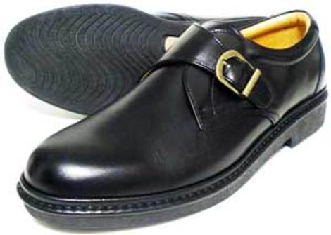 Rinescante Valentiano 本革 モンクストラップ ビジネスシューズ ワイズ4E（EEEE） 黒 27.5cm 28cm（28.0cm）29cm（29.0cm）30cm（30.0cm） 【大きいサイズ（ビッグサイズ）メンズ革靴・紳士靴】 (PSN-3022K-BLK)