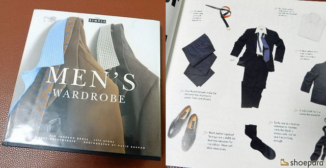 洋書「MEN'S WARDROPE」（CHIC SIMPLE／1998年発行）に見るメンズスーツ（紳士服）コーディネートの真髄－フォーマルからカジュアルまで、洋服における男の身だしなみ全般について書かれた良書。