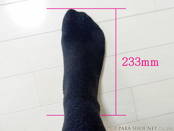 女性の足の寸法（足長）
